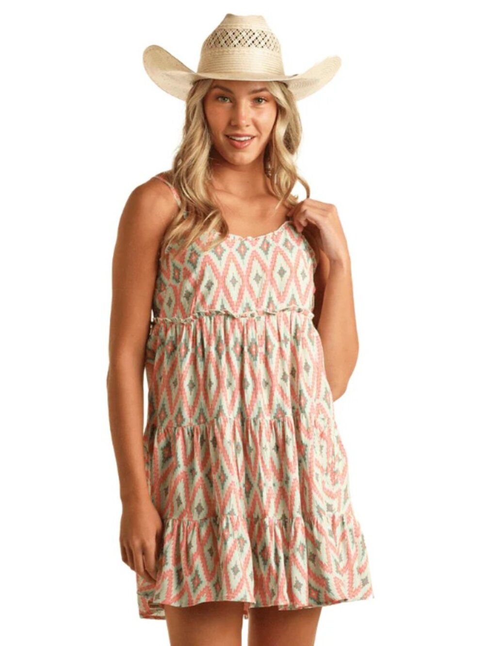 Rock & Roll Cowgirl Women's Aztec Print Dress BWD0R03869